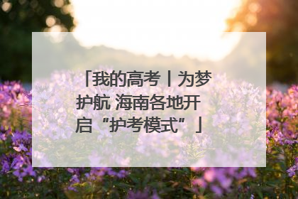 我的高考丨为梦护航 海南各地开启“护考模式”