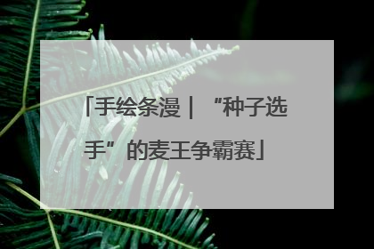 手绘条漫｜“种子选手”的麦王争霸赛
