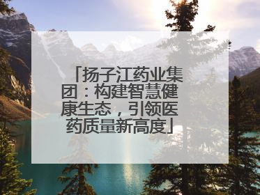 扬子江药业集团：构建智慧健康生态，引领医药质量新高度