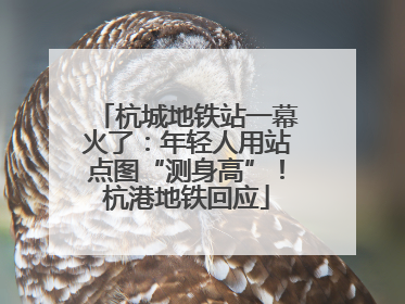 杭城地铁站一幕火了：年轻人用站点图“测身高”！杭港地铁回应