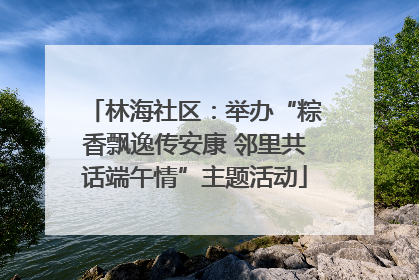 林海社区：举办“粽香飘逸传安康 邻里共话端午情”主题活动