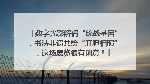 数字光影解码“统战基因”，书法非遗共绘“肝胆相照”，这场展览很有创意！