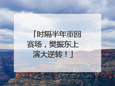 时隔半年重回赛场，樊振东上演大逆转！