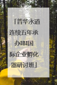 普华永道连续五年承办IBI国际企业孵化器研讨班