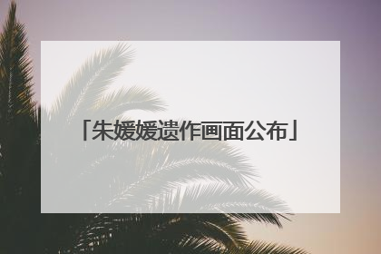 朱媛媛遗作画面公布