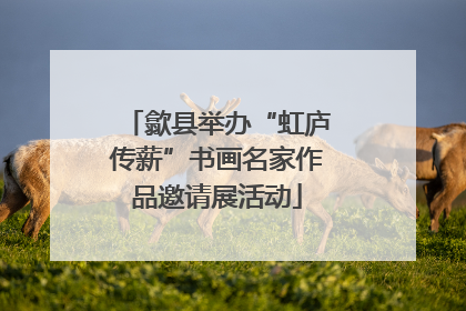 歙县举办“虹庐传薪”书画名家作品邀请展活动