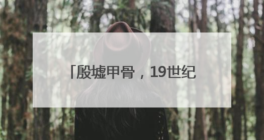 殷墟甲骨，19世纪震惊于世的大发现
