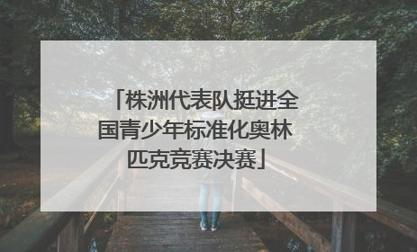 株洲代表队挺进全国青少年标准化奥林匹克竞赛决赛