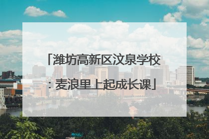 潍坊高新区汶泉学校：麦浪里上起成长课