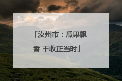 汝州市：瓜果飘香 丰收正当时