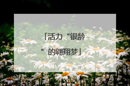 活力“银龄”的翱翔梦