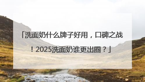 洗面奶什么牌子好用，口碑之战！2025洗面奶谁更出圈？