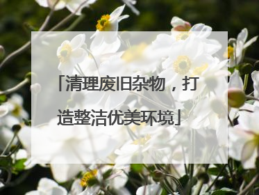 清理废旧杂物，打造整洁优美环境