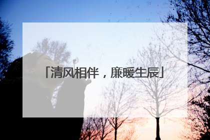 清风相伴，廉暖生辰