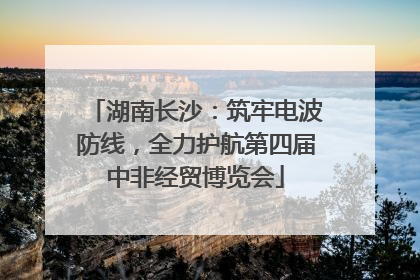 湖南长沙:筑牢电波防线,全力护航第四届中非经贸博览会