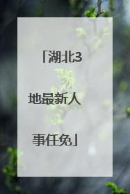 湖北3地最新人事任免