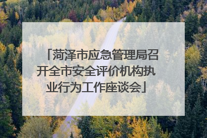 菏泽市应急管理局召开全市安全评价机构执业行为工作座谈会