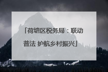 荷塘区税务局：联动普法 护航乡村振兴
