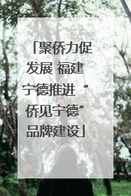 聚侨力促发展 福建宁德推进“侨见宁德”品牌建设