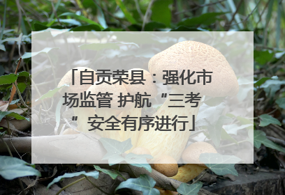 自贡荣县：强化市场监管 护航“三考”安全有序进行