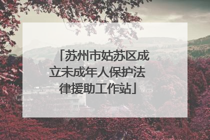 苏州市姑苏区成立未成年人保护法律援助工作站