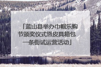 蓝山县举办巾帼乐购节颁奖仪式暨皮具箱包一条街试运营活动