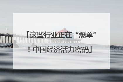 这些行业正在“爆单”！中国经济活力密码