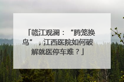 赣江观澜：“腾笼换鸟”，江西医院如何破解就医停车难？