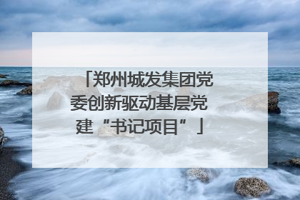 郑州城发集团党委创新驱动基层党建“书记项目”