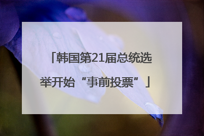 韩国第21届总统选举开始“事前投票”