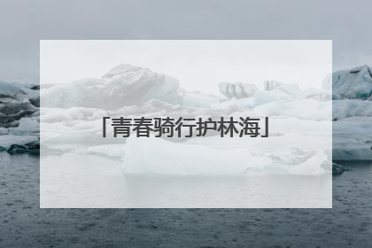 青春骑行护林海