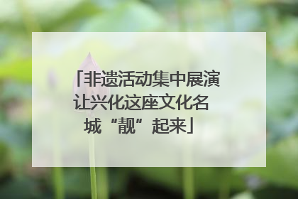 非遗活动集中展演 让兴化这座文化名城“靓”起来