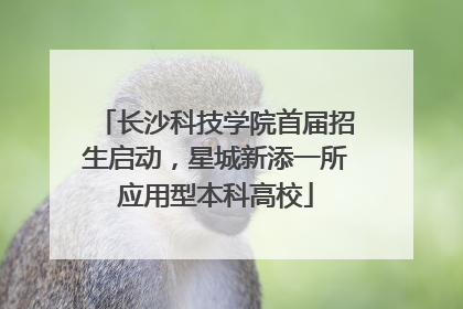 长沙科技学院首届招生启动，星城新添一所应用型本科高校