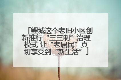 鲤城这个老旧小区创新推行“三三制”治理模式 让“老居民”真切享受到“新生活”