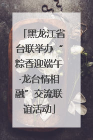 黑龙江省台联举办“粽香迎端午·龙台情相融”交流联谊活动