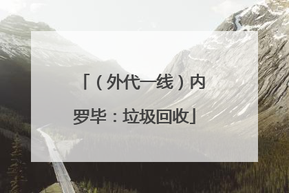 （外代一线）内罗毕：垃圾回收
