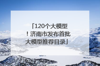 120个大模型！济南市发布首批大模型推荐目录