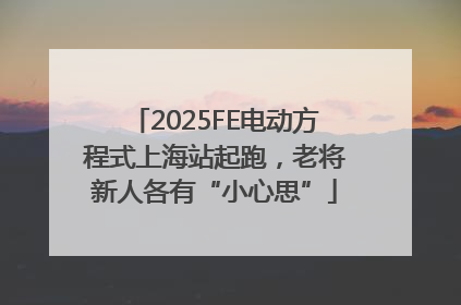 2025FE电动方程式上海站起跑，老将新人各有“小心思”