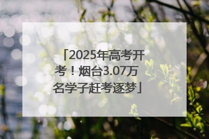 2025年高考开考！烟台3.07万名学子赶考逐梦