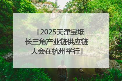 2025天津宝坻长三角产业链供应链大会在杭州举行